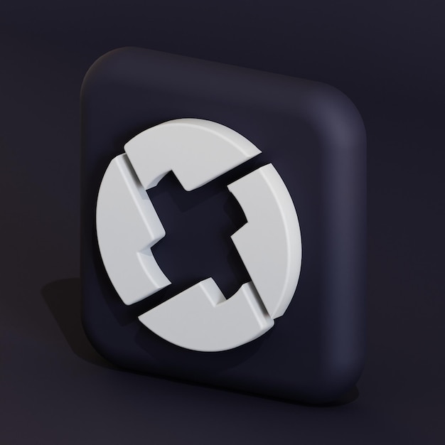 0x zrx symbol kryptowaluty logo 3d ilustracja