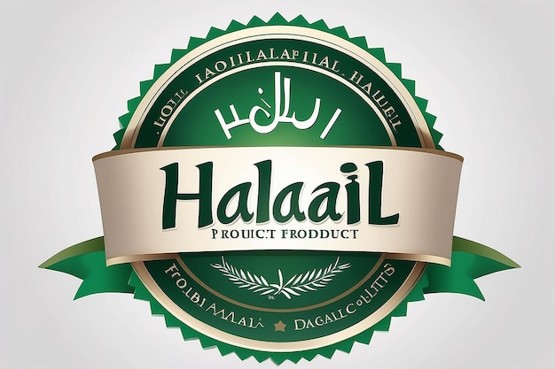 100 żywność halal Etykieta produktu świeża