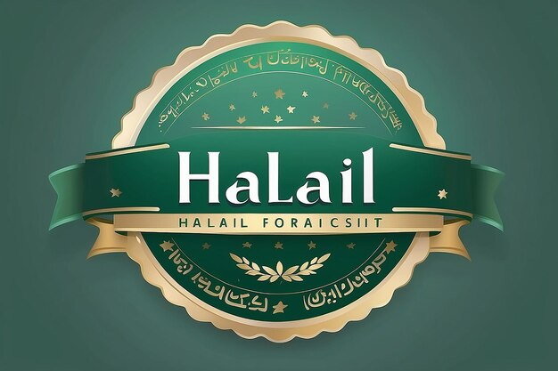 100 żywność halal Etykieta produktu świeża