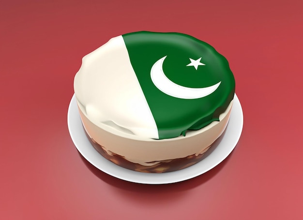 14 sierpnia Dzień Niepodległości Pakistanu Tort