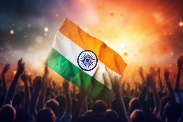 15 sierpnia tło obchodów dnia niepodległości indii projekt flagi indii Generative ai