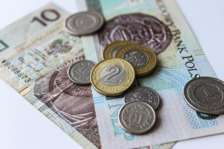 Zdjęcie 20 50 100 zł kupa polskich pieniędzy zł zł