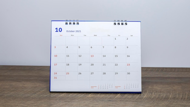 Zdjęcie 2021 tło strony kalendarza planowanie biznesowe spotkanie koncepcja spotkania