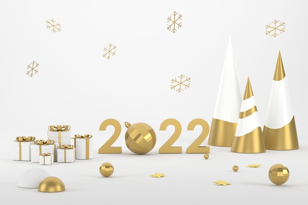 2022 Złoty balon choinkowy i prodium do ekspozycji produktów na festiwalu bożonarodzeniowym
