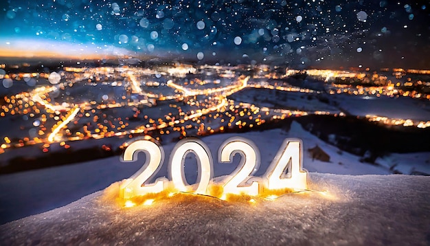 2024 napisane na śniegu