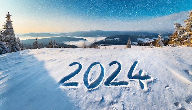 2024 napisane na śniegu