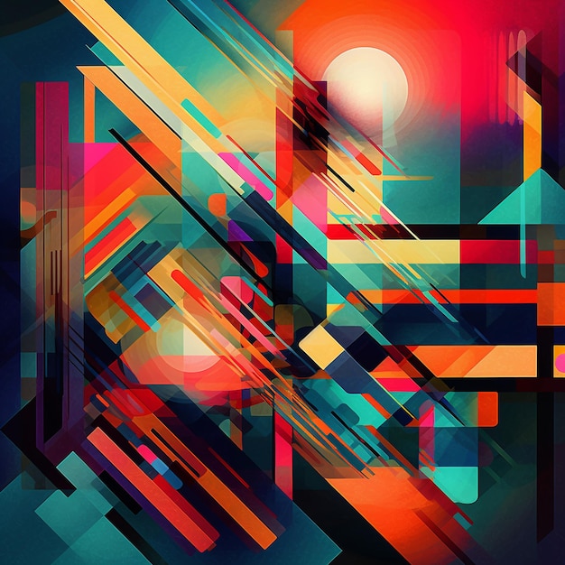 2d abstrakcyjny obraz cyfrowej teorii kolorów