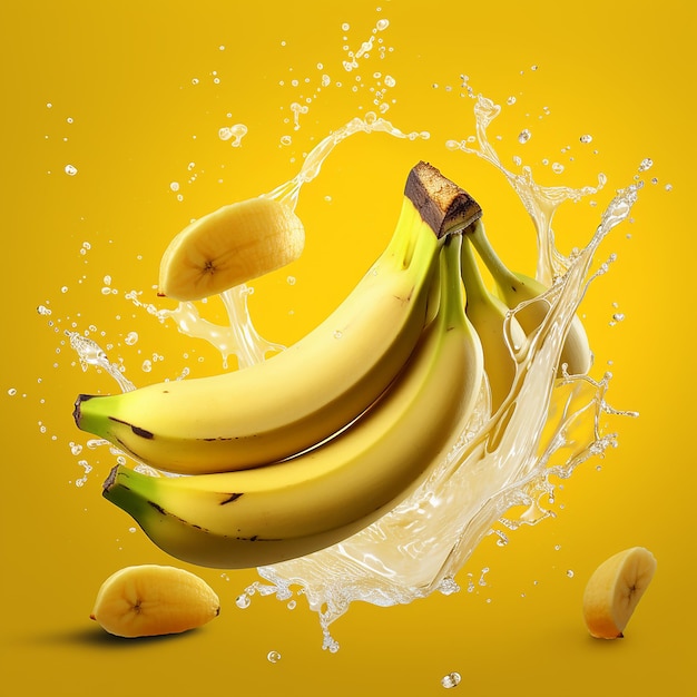 3 Banan z bananowym koktajlem mlecznym