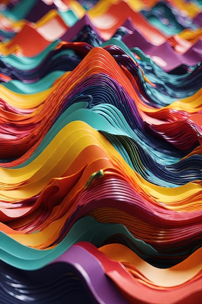 3 d ilustracja kolorowe nowoczesne tło abstrakcyjny wzór wibrujący abstrakcyjne kształty tła projekt