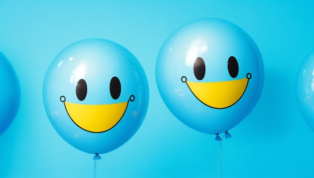 Zdjęcie 3 smiley balloons światowy dzień uśmiechu