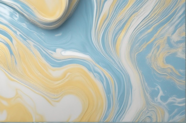 3d Abstrakt Marmur niebieski i jasnożółty tekstura