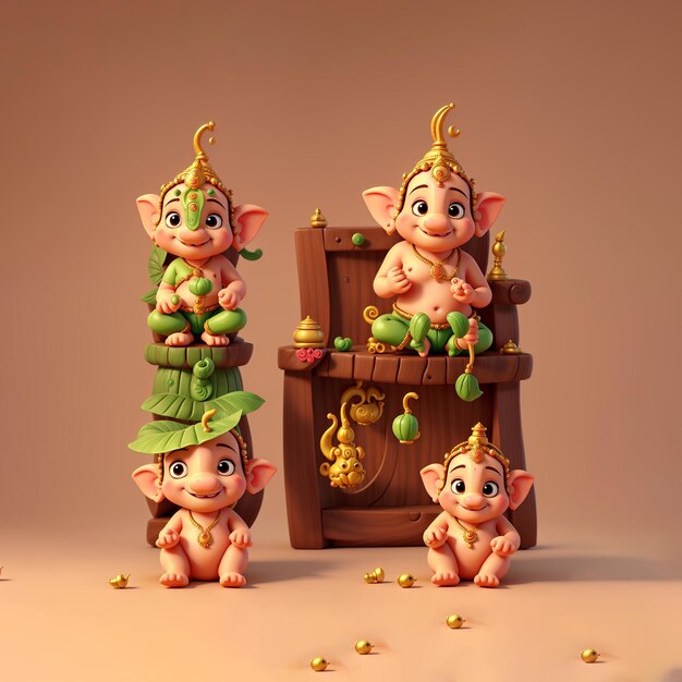 3D_Animation_Style_Adorable_3D_Ganesha_a_cute_ilustracja_01