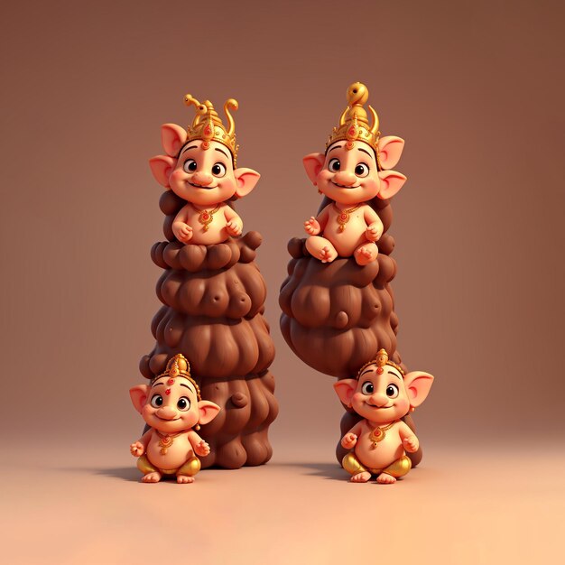 Zdjęcie 3d_animation_style_adorable_3d_ganesha_a_cute_ilustracja_0