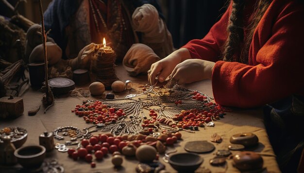 3D artystyczne przedstawienie sesji rzemiosła Martisor