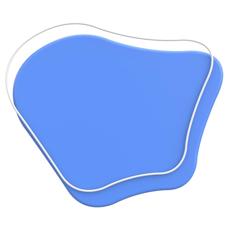 Zdjęcie 3d blob abstract text box ilustracja 3d
