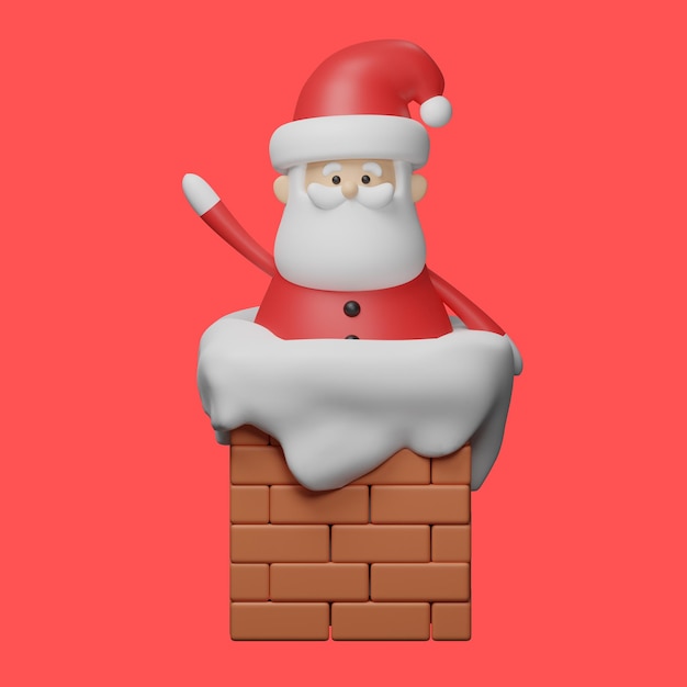 3D Boże Narodzenie nowy rok ozdoba wystrój obiektów ikona izolować tło ilustracja renderowania 3D