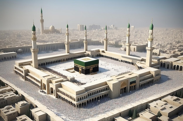 Zdjęcie 3d budynek almasjid alharam