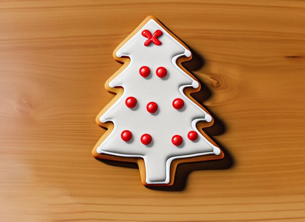 3D Christmas cookie na desce Koncepcja Bożego Narodzenia