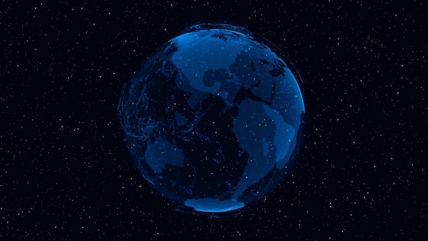 3D Digital Earth pokazuje koncepcję globalnej sieci