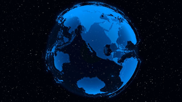 3D Digital Earth pokazuje koncepcję globalnej sieci