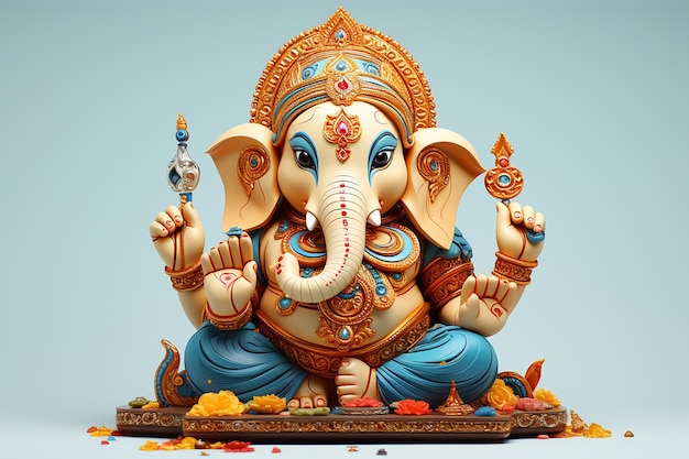 3d Ganesha Ganpati staute