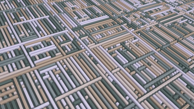 3D geometryczne abstrakcyjne tło Twist