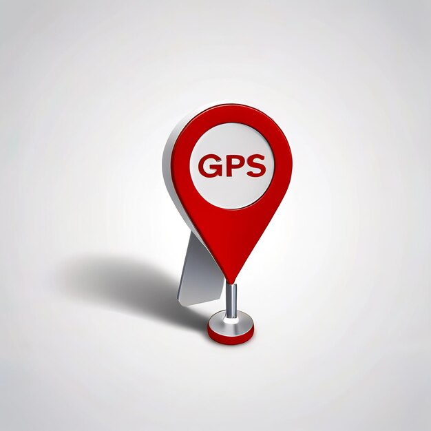 3d gps ikona marker pin lokalizacja wskaźniki mapy