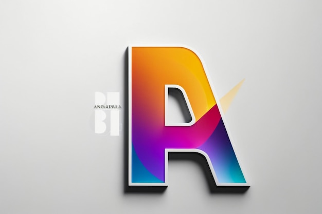 3d gradient letter design lettering typografia retro i komiksowy temat ilustracja wektorowa