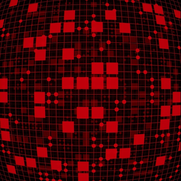 3d ilustracja glitch pixel kolorowe neonowe tło