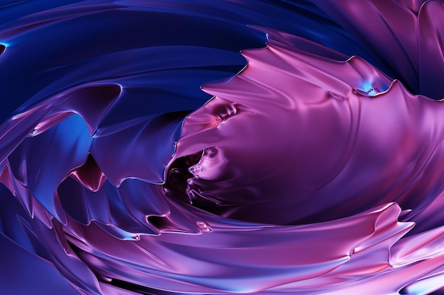 3D ilustracja hipnotycznego wzoru. Streszczenie fioletowe tło z błyszczącymi okręgami i brokatem. Luksusowy projekt tła