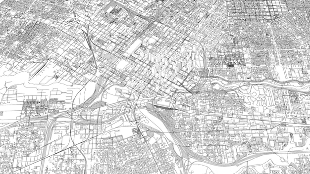 3D ilustracja miasta i miejskiego w Houston USA
