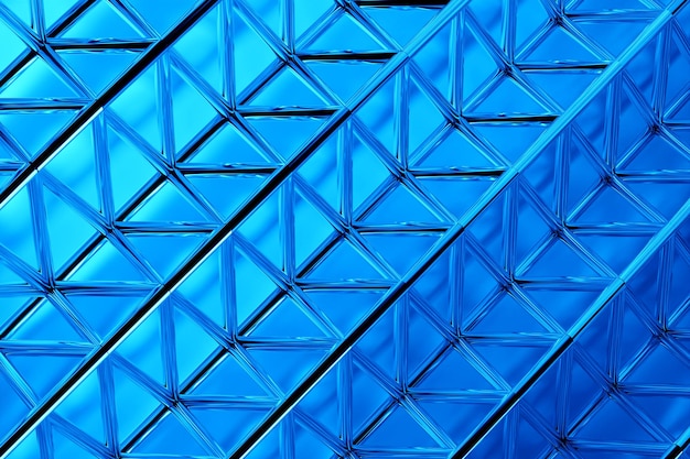3D ilustracja niebieskie paski futurystyczne tło