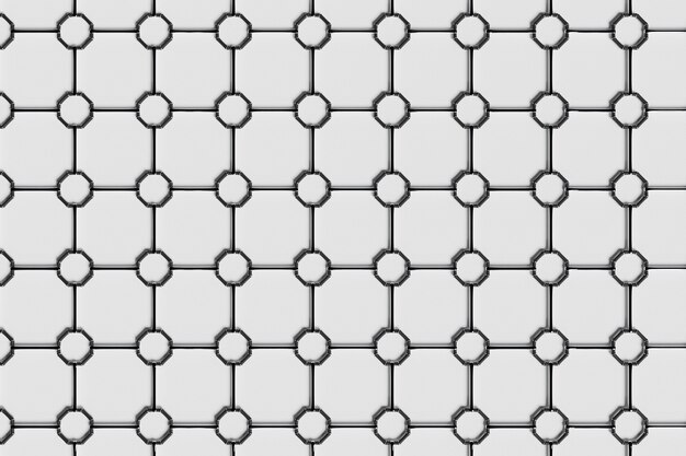 Zdjęcie 3d ilustracja nowoczesne czarno-białe abstrakcyjne tło geometryczne, nadruk na poduszce, monochromatyczna tekstura retro