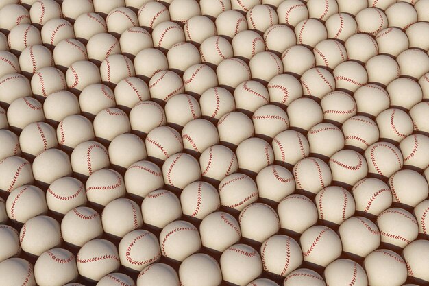 3d Ilustracja Tła Baseballu