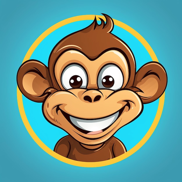 Zdjęcie 3d kreskówka merry monkey