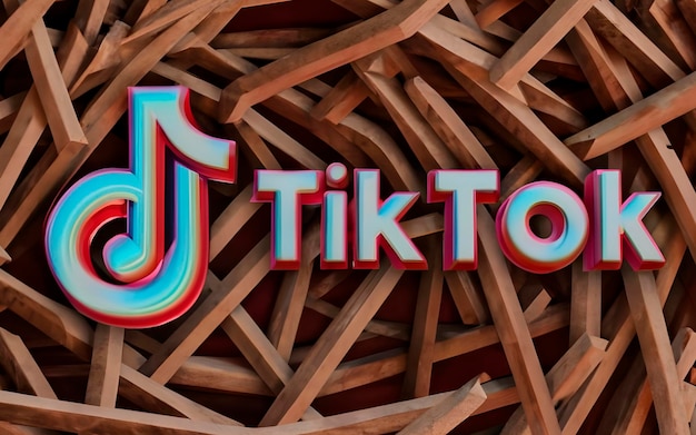 3D logo TIKTOK