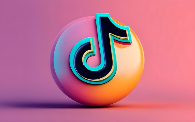 3D logo TIKTOK