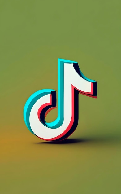 3D logo TIKTOK