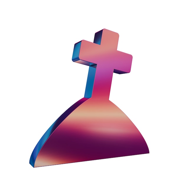 3D Neon Retro Icon Magic Halloween