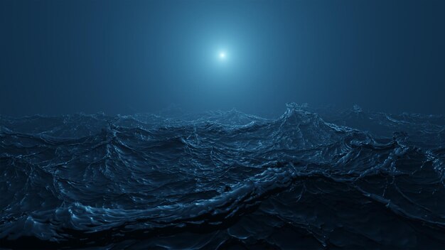 3D OCEAN wykonane w blenderze