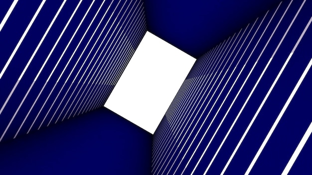 3d odpłacają się abstrakcjonistyczny prostokąta kształt w tunelowym tle
