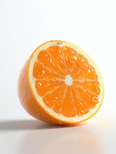 3d owoce realistyczne skupienie pomarańczowe
