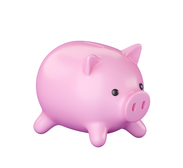 Zdjęcie 3d piggy bank