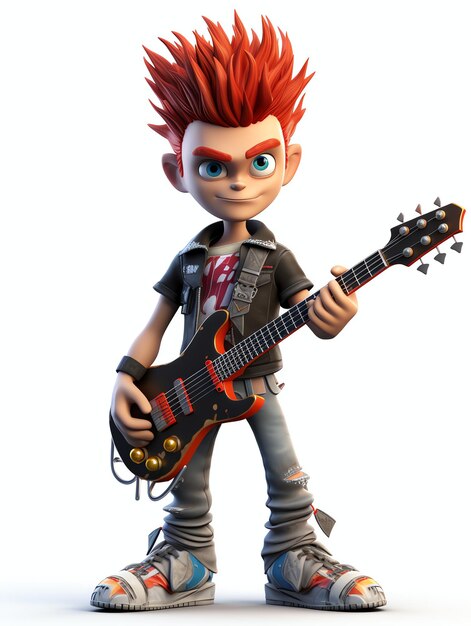 3d portrety postaci Pixar punk