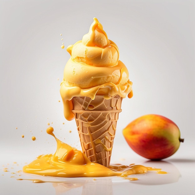 3d pyszne lody z mango