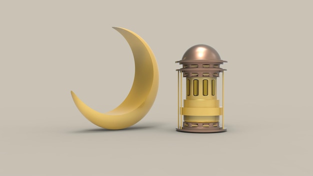 3D Ramadan Kareem Tło 3d ilustracja