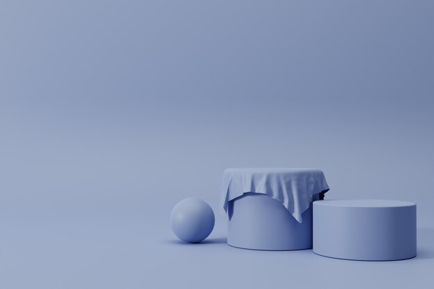 3d render minimalistyczna scena podium do wyświetlania produktu
