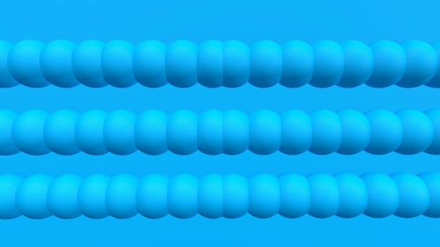 3d render niebieskie tło kuli obiekty 3d geometryczny kształt
