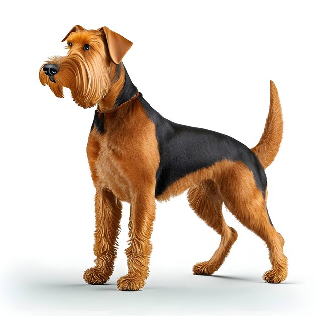 3d Rendering Airedale Terrier Animal AI Generative