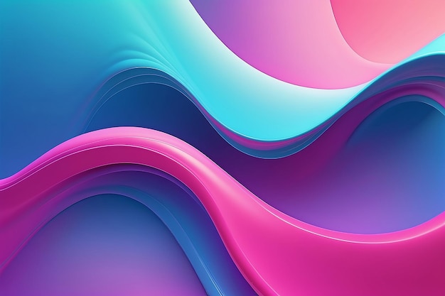 3d rendering Curve Dynamic Fluid Liquid Wallpaper Light Pastel Cold Color Colorful Swirl Gradient Mesh